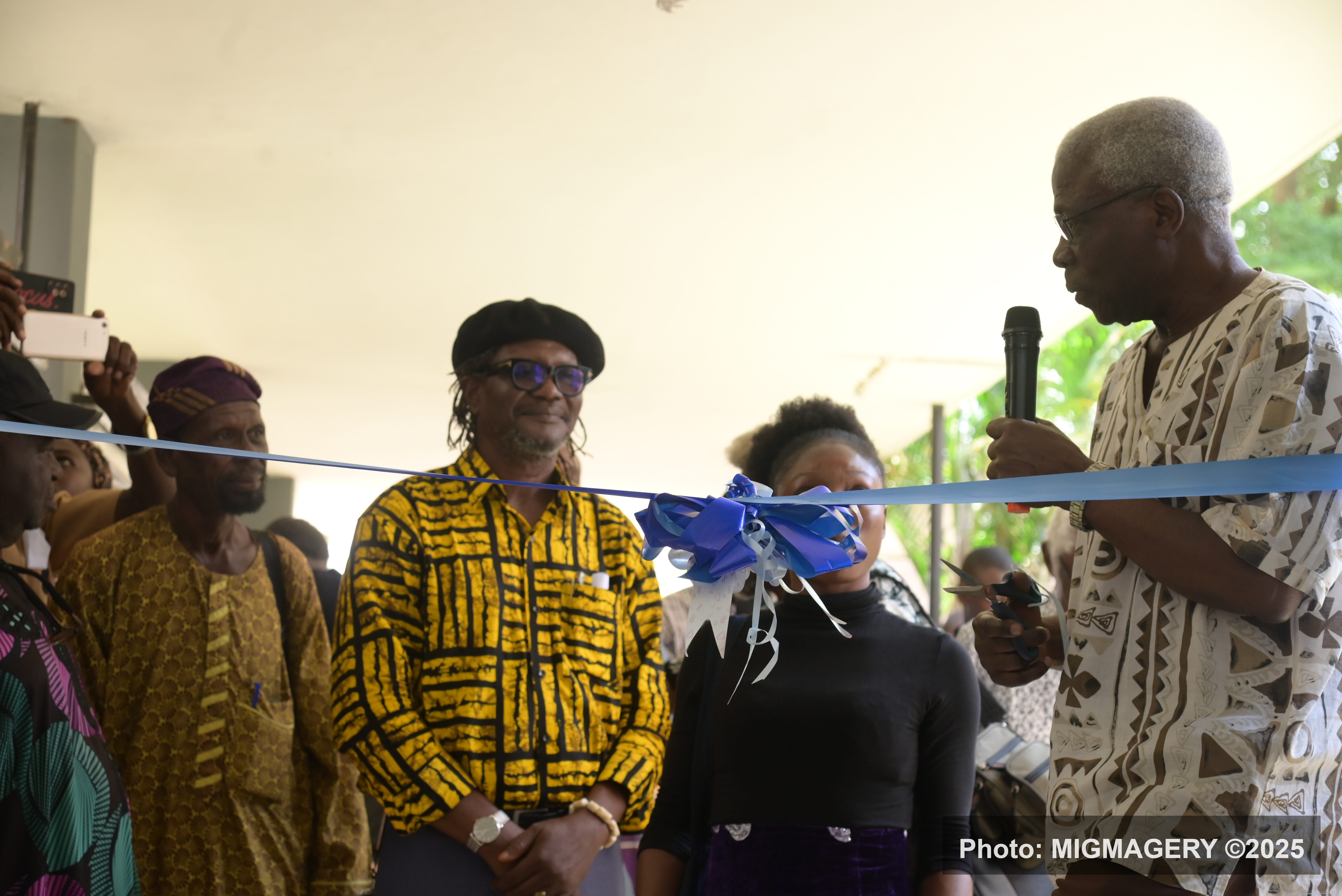 Professor Niyi Osundare opens “Art, Spirit & Power in Yoruba Woodcarving” Exhibition (June 19, 2025)