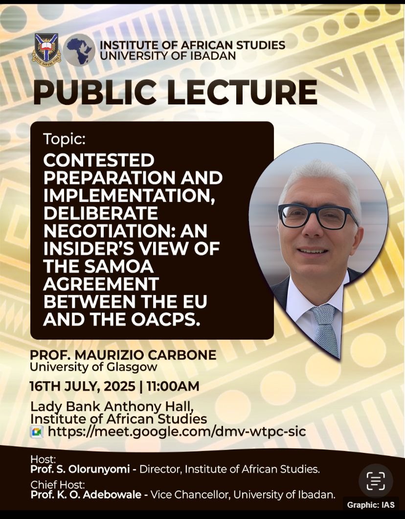 Public Lecture: Professor Maurizio Carbone Gives Lecture on SAMOA Agreement (July 16, 2025)