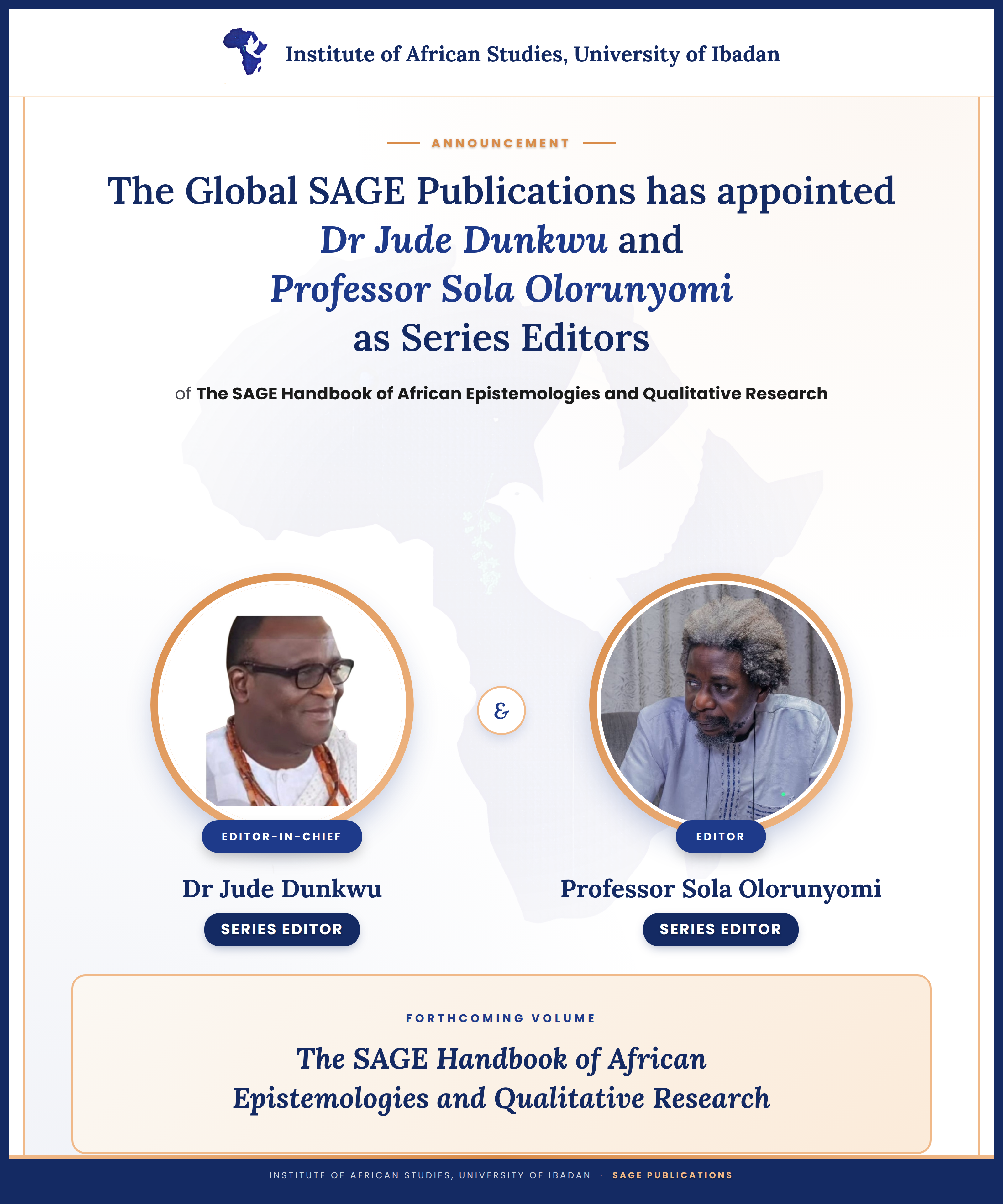 Sage Appoints Two Alumni Editors